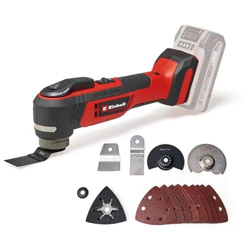 Einhell TP-MG 18 Li BL Solo - Akku betriebene Multifunktionswerkzeug - Multifunktionswerkzeuge für Schleifen, Sägen und Trennen, kabellos und mit Sanftanlauf für präzise Kontrolle. Teil des Einhell Power-X-Change 18V Akkusystems.