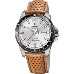 Festina CALENDARIO TITANIUM F20699/1 Herrenarmbanduhr - Silber/Silber