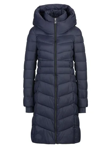 Dine ́n ́ Dance Winterjacke Lea blau S - Stylische Winterjacke für Damen in Blau, mit praktischer Kapuze und Reißverschluss. Ideal für kalte Tage, hergestellt aus robustem Polyamid und Polyester.