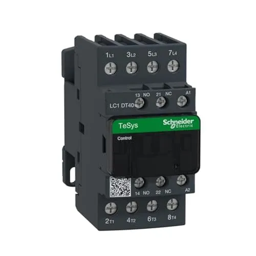 Leistungsschütze 40A AC-1 4P 230V AC 1Z 1R LC1DT40P7 - Fehlerstromschutz (RCD), zuverlässiger Leistungsschütz mit 40A für effiziente Stromsteuerung in industriellen Anwendungen.