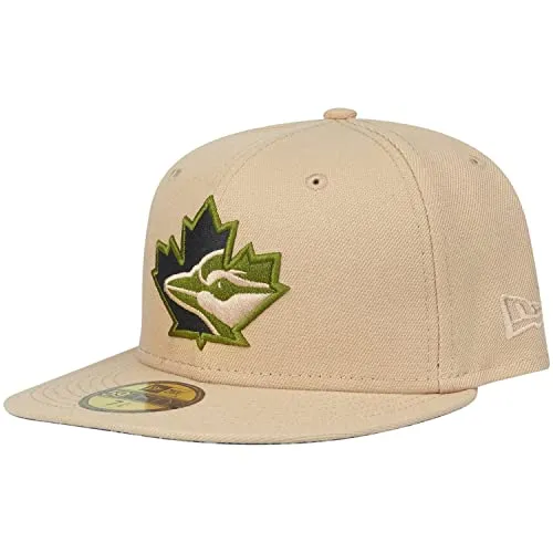 New Era 59Fifty Cap - Toronto Blue Jays Camel Tiger - 7 1/4 - Stylischer 59Fifty Fitted Hut für Fans der Toronto Blue Jays. Hochwertige Verarbeitung und perfekter Sitz für jeden Anlass.