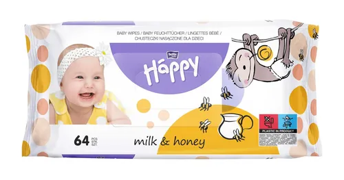 bella baby Happy Feuchttücher Milch & Honig