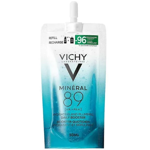 Vichy Mineral 89 Hyaluron-Booster Nachfüller 50 ml - Tagespflege für trockene Haut: Der Nachfüller bietet intensive Feuchtigkeit und unterstützt die Pflege. Ideal für den täglichen Einsatz, mit geprüfter Qualität aus Frankreich.
