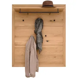 Linea Natura Garderobenpaneel, Eiche, Holz, Eiche, furniert, massiv, 99.6x116.6x24 cm, Aufhängemöglichkeit, Garderobe, Garderobenpaneele, Garderobenpaneele