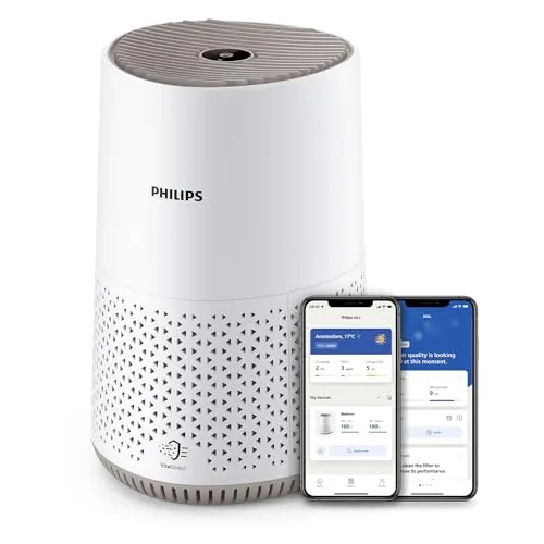 Philips Luftreiniger 600 Serie - Ultraleise, energieeffizient und ideal für Allergiker, entfernt 99,97% der Schadstoffe in Räumen bis 44m²