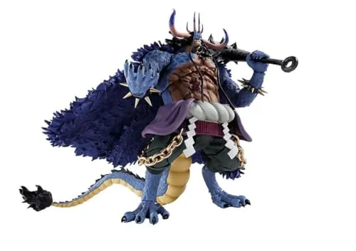 TAMASHII NATIONS - One Piece - Kaido King of The Beasts (Man-Beast Form) Actionfigur - Actionfigur aus "One Piece", 24,4 cm groß, mit umfangreichem Zubehör und offiziell lizenziert von Bandai Spirits – ideal für Sammler und Fans!