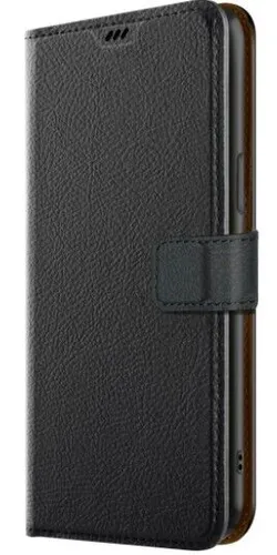 Freenet Basic Premium Schutzhülle Wallet iPhone 15 PRO Bookcase Leder schwarz