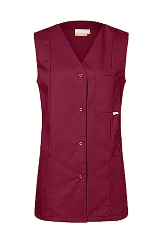 Damenkasack Sara "KS 40" - bordeaux - Damenkasack Sara 'KS 40' von Karlowsky® mit lockerem Schnitt für optimalen Tragekomfort. Praktische Taschen und elegantes Design machen ihn ideal für den professionellen Einsatz in Pflege und Wellness.