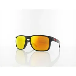 Oakley Holbrook XL Matte Black / Prizm Ruby - Sportbrille mit leichtem O MATTER-Rahmen für ganztägigen Tragekomfort und UV-Schutz durch PLUTONITE-Glas, ideal für große Gesichter.