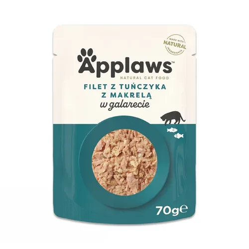 APPLAWS Tuna Fillet with Mackerel in Jelly - nassfutter für Katzen 5060708561390