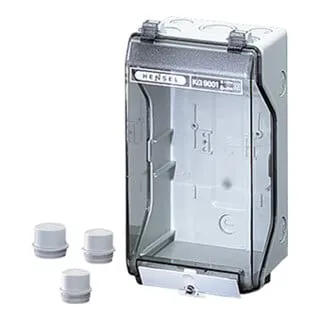 Hensel Leergehäuse - Robust und vielseitig einsetzbar - Hensel Leergehäuse für Anschlussdosen & Halterungen, ideal für individuelle Elektroinstallationen. Hohe Qualität und Langlebigkeit garantieren eine zuverlässige Nutzung.