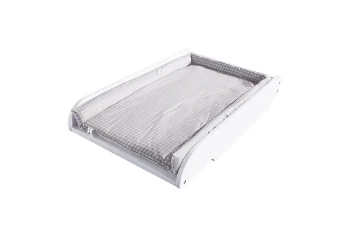 roba® Wickelplatte Adam & Eule – Wickelauflage für Baby- & Kinderbetten - Wickelaufsatz mit abwaschbarer Wickelauflage, perfekt für sicheres Wickeln auf Baby- & Kinderbetten. Maße: 80x49 cm, leicht und praktisch.