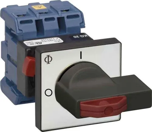 Kraus&Naimer KG10A T103/04 FT2 Hauptschalter - 3-poliger Hauptschalter 20A, 5,5KW von Kraus&Naimer, ideal für sichere Stromsteuerung in industriellen Anwendungen.