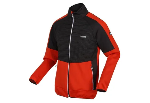 Regatta Softshelljacke Yare VII für Herren - Orange, Größe M - Leichte Funktionsjacke aus atmungsaktivem Stretchgewebe, ideal für Outdoor-Aktivitäten. Mit hochschließendem Kragen und praktischen Reißverschlusstaschen.
