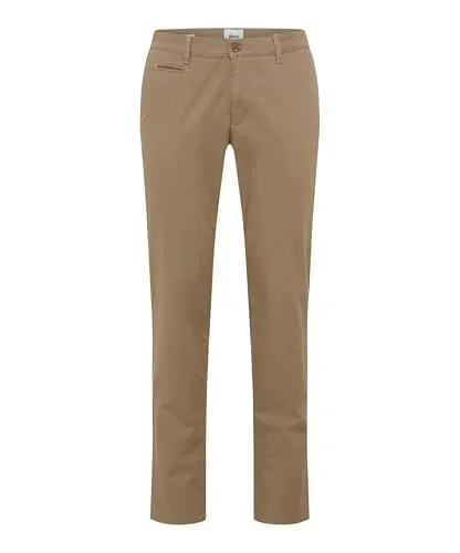 Brax Chinohose Style FABIO in Braun 35 - Stylische Chinohose für den casual Look, gefertigt aus einer bequemen Baumwoll-Elasthan-Mischung für optimalen Tragekomfort. Mit praktischen Taschen und verdecktem Reißverschluss.