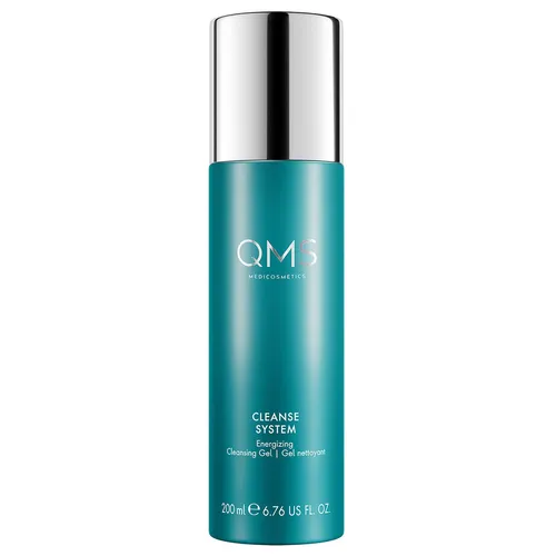 QMS Medicosmetics CLEANSE SYSTEM Energizing Cleansing Gel 200ml - Gesichtsreinigung mit intensiv reinigender Wirkung, ideal für ölige und jugendliche Haut. Belebt und verfeinert die Hautstruktur dank Grüner Kaffeesamen Extrakt.
