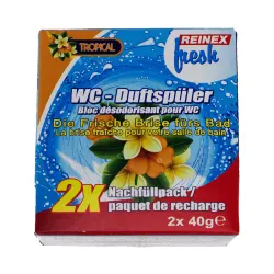 Reinex Chemie GmbH Reinex fresh WC-Duftspüler, Nachfüllpack, Bringt Frische in jedes WC, Tropical 10710