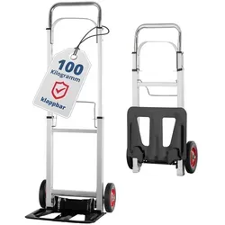 Stagecaptain CBF-100 klappbare Sackkarre - Sackkarren mit 100 kg Tragkraft, leichtem Aluminiumrahmen und ergonomischer Handhabung, ideal für den sicheren Transport von schwerem Equipment.