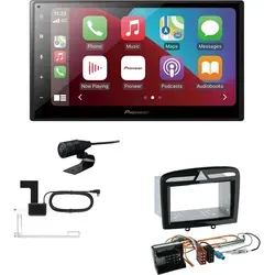 Pioneer SPH-DA160DAB 2-DIN Autoradio mit Apple CarPlay & Android Auto - Car-Multimedia-System mit 6,8' Touchdisplay, DAB+ und Bluetooth für einfache Smartphone-Verbindung und kabelloses Streaming, perfekt für Peugeot 308 (2009-2014).