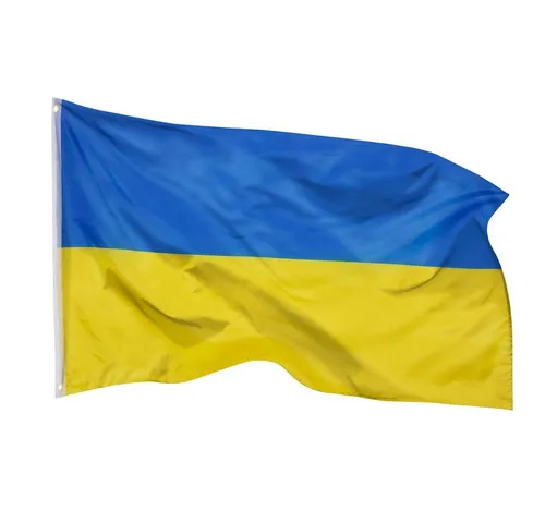 PHENO FLAGS Flagge Ukraine Flagge 90 x 150 cm Ukrainische Fahne Nationalflagge (Hissflagge für Fahnenmast), Inkl. 2 Messing Ösen