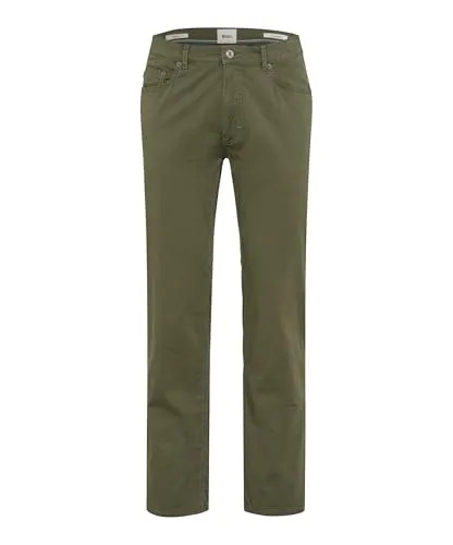 Brax Herren Five-Pocket-Hose Style COOPER OLIVE in Grün Oliv, Gr. 36/34 - Stylische Five-Pocket-Hose im Regular Fit, ideal für jeden Anlass und mit hochwertigem Material für optimalen Tragekomfort.