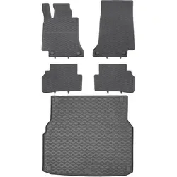 Rigum Kofferraummatte + Geyer Fußmatten Set für Mercedes C-Klasse W205 - Praktisches Set aus Gummimatten von Geyer und einer Kofferraummatte von Rigum. Perfekte Passform, langlebig und schützend gegen Schmutz und Flüssigkeiten. Ideal für den Einsatz im Mercedes C-Klasse T-Modell von 10.2014 bis 02.2021.