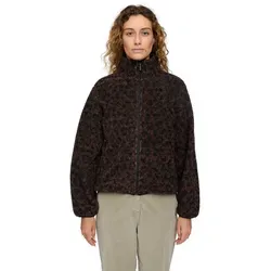 Mazine Printed Sherpa Jacket - Fleecejacke in Braun, Größe: XL - Stylische Damenjacke von Mazine mit auffälligem Muster. Hoher Kragen und durchgehender Reißverschluss bieten Komfort und Bequemlichkeit. Ideal für lässige Outfits und den Alltag.