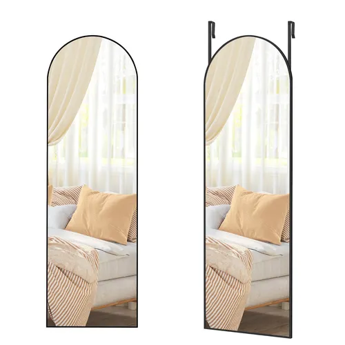 SONGMICS Wandspiegel 120 x 40 cm, rechteckiger & gewölbter Ganzkörperspiegel - Spiegel in eleganter gewölbter Optik, ideal für Flur oder Schlafzimmer - verleiht jedem Raum mehr Licht und Tiefe.