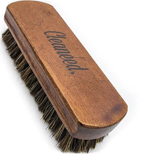 Cleaneed Premium Leder- und Textilbürste – Extra schonend - Einfache Pflege & Reinigung - Reinigungsbürste für Polster, Leder, Alcantara, Kunstleder, Cabrio Verdecke, Auto Innenraum