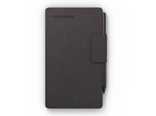 REMARKABLE Book Folio für Paper Pro Move – Grau - Schützendes Book Folio aus Mosaikgewebe für das 7,3" reMarkable Paper Tablet. Mit integrierten Magneten für einfaches Aufwecken und sicherer Stiftaufbewahrung. Stilvoll und funktional für den täglichen Einsatz.