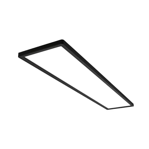 BRILONER LED Deckenlampe 98cm – Flache Deckenleuchte mit indirektem Licht - Lampen für stilvolle Beleuchtung – Diese 36W LED Deckenleuchte bietet 4800 Lumen helles Licht und einen sanften indirekten Effekt, ideal für moderne Räume.