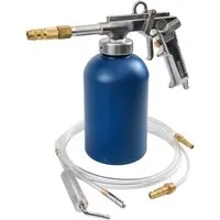 TRUTZHOLM Druckbecherpistole 1100 ml aus Stahl - Druckluftpistole mit 1100 ml Tank für effizientes Arbeiten, ergonomischer Griff und stufenloser Druckregler für präzise Anwendung bei 4-6 bar.