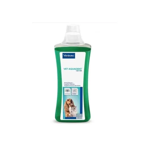 Virbac Vet Aquadent Fr3sh Anti-Plaque für Hunde und Katzen 500 ml - Tiergesundheit: Effektive Mundpflege mit Anti-Plaque Wirkung für gesunde Zähne und frischen Atem bei Hunden und Katzen.