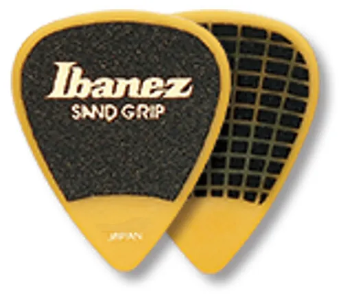 IBANEZ Grip Wizard Series Sand Grip Flat Pick - 6 Stück, 0,8 mm Stärke für optimalen Halt und Rutschfestigkeit