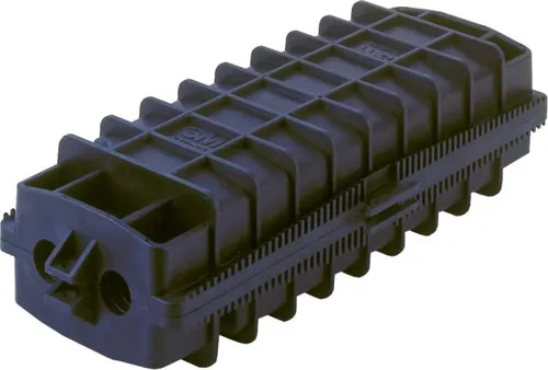 Corning Glasfasermuffe für 48 Fasern mit Halter 2179-CS/DIN - Zubehör für Netzwerktechnik, Kapazität für bis zu 48 Fasern, ideal für beengte Anwendungsbereiche, kein Spezialwerkzeug erforderlich.