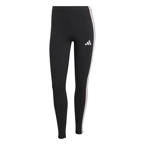 adidas Sportswear Trainingstights W 3S SJ LEG - Schwarz XS - Sportliche Trainingsbekleidung aus 90% Baumwolle und 10% Elasthan, ideal für Laufen mit optimaler Passform und hohem Tragekomfort.