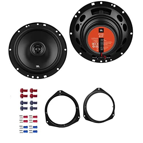 JBL Stage1 61F Lautsprecher für Opel Corsa D - Car-HiFi-Lautsprecher mit 400 W Leistung, ideal für klaren Sound und starke Bässe in deinem Opel Corsa D ab 2006. Einfacher Einbau mit umfassendem Zubehör.