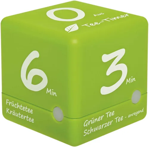TFA Dostmann Digitaler Tee-Timer 38.2035.04 - Praktischer Tee-Timer für die ideale Ziehzeit, handbetrieben und kompakt, perfekt für Teeliebhaber.