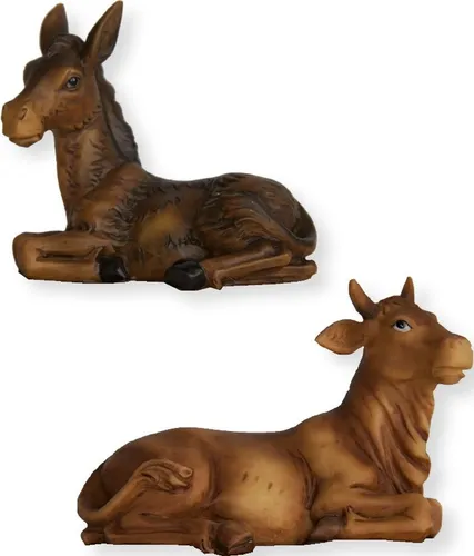 Krippenfigur Krippenfigur Ochs & Esel 3,6 cm (2 St)