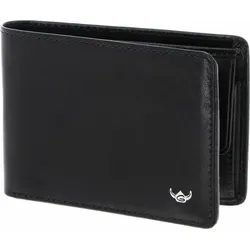 Golden Head Petite Billfold Coin Wallet - Elegante Geldbörse aus echtem Rindsleder mit RFID-Blocker, ideal für die Hosentasche. Platz für 6 Karten und zusätzliche Fächer für Notizen.