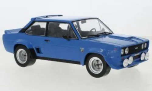 Ixo Models Fiat 131 Abarth 1980 Blau 1:18 - Vorgefertigtes Modellauto in detailgetreuer Ausführung, perfekt für Sammler und Fans des Fiat 131 Abarth.