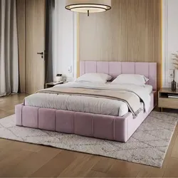 Bett FLORIDA 160x200 cm mit Lattenrost - Modernes Doppelbett in Rosa Samt mit großem Bettkasten für zusätzlichen Stauraum, ideal für Schlafzimmer von Jugendlichen und Erwachsenen.
