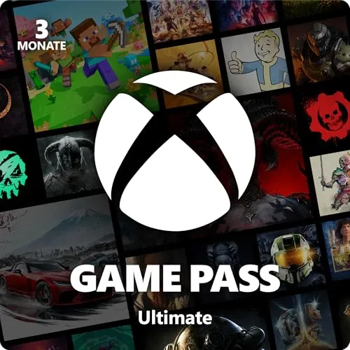 Xbox Game Pass Ultimate 3 Monate - Genießen Sie 3 Monate Zugriff auf über 100 Spiele für Xbox und PC. Ideal für Gaming-Enthusiasten, die Vielfalt und Flexibilität schätzen.