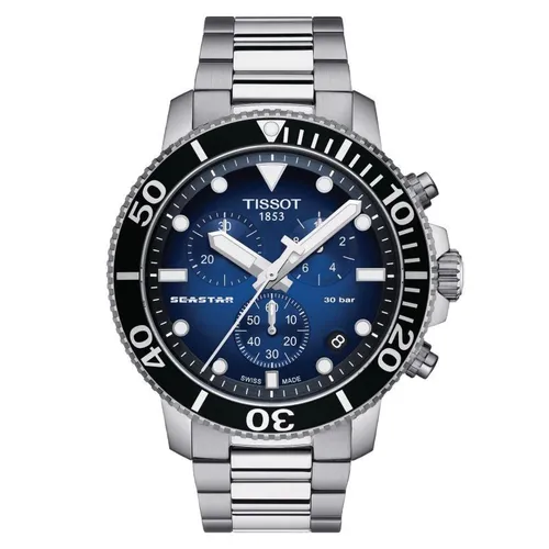 Tissot Mod. T120-417-11-041-01 - Armbanduhren mit 300 Meter Wasserdichtigkeit, ideal für Sport und Abenteuer, ausgestattet mit kratzfestem Saphirglas und Swiss Quartz Movement.