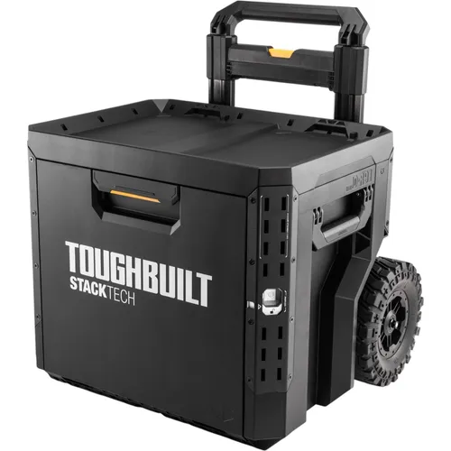 Toughbuilt STACKTECK rollbare Werkzeugbox TB-B1-D-R91 - Praktischer Werkzeugwagen mit 1 Schublade, mobil und robust, ideal für die Organisation von Werkzeugen und Zubehör.