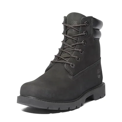 Timberland Damen Linden Woods WP 6 Inch Fashion Boot, Schwarz, 37 EU Weit - Wanderschuhe mit wasserdichtem Design und bequemem Tragegefühl, ideal für Outdoor-Abenteuer.