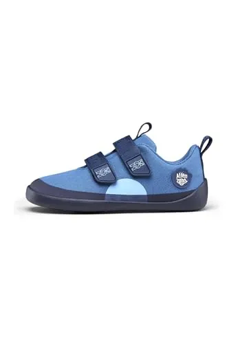 Affenzahn Lauflernschuhe Jungen 31353431363433 Blau 34 EU - Babysneakers aus Baumwolle in Blau, ideal für die ersten Schritte mit Barfußgefühl und hohem Tragekomfort.