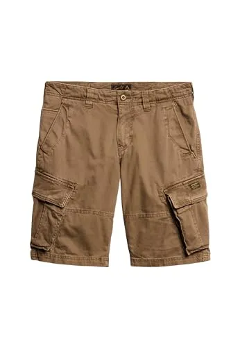 Superdry Herren Core Cargo Shorts Tiefbraun 30 - Bequeme Cargo Shorts mit lockerer Passform und sechs praktischen Taschen. Ideal für lässige Outfits und vielseitig kombinierbar. Perfekt für den Alltag und Freizeitaktivitäten.