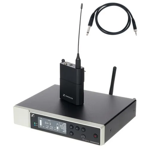 Sennheiser EW-D CI1 SET (R1-6) - Digitales drahtloses Instrumentenset - Erleben Sie das Sennheiser EW-D CI1 SET (R1-6), ein vielseitiges drahtloses Instrumentenset für Musiker. Genießen Sie eine zuverlässige Verbindung und einfache Steuerung über die App, ideal für den professionellen Einsatz auf der Bühne.