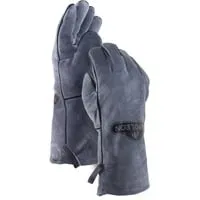 Napoleon Grillhandschuhe aus echtem Leder - Hitzeschutz für Grillmeister - Grillzubehör aus echtem grauen Rindsleder bietet optimalen Hitzeschutz und eine perfekte Passform für mehr Fingerspitzengefühl. Ideal für jeden Grillabend!